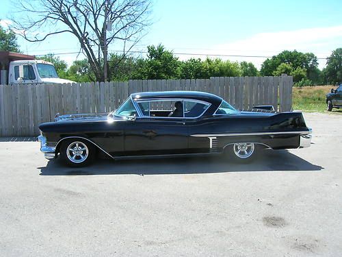 1957 cadillac coupe  black plate california car