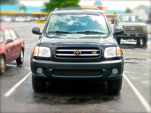 2002 toyota sequoia limited/black sport utility 4-door 4.7l