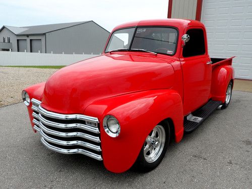 1949 chevy 3100 shortbed pickup frame off restored 350/350 hp v8, disc brakes