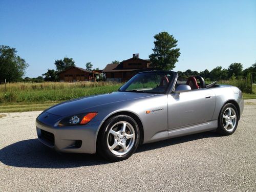 Buy Used 2000 Honda S2000 Silver With Red Interior Built
