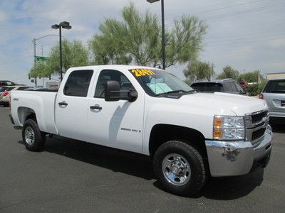 2009 4x4 4wd white v8 6.0l automatic leather crew cab pickup truck