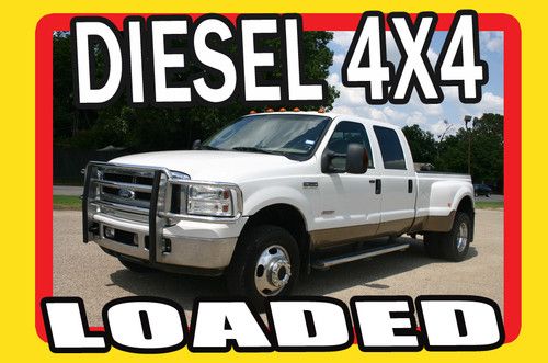 Powerstroke turbo diesel fx4 4x4 lariat crew cab dually loaded leather seats wow