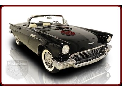 57 ford thunderbird 312 "y" code v8 engine generating 245hp ford cruise-o-matic