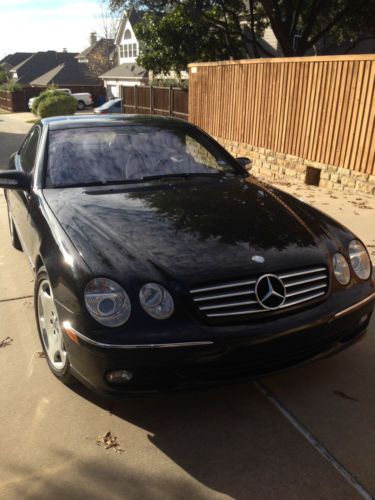 Used black mercedes benz cl-class 600; only 55k mileage; excellent condition