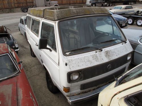 2 complete westfalia pop-top camper vans california rust-free chassis