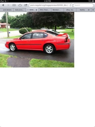 2000 chev impala  * mechanic special * needs trans wk perfect int &amp; body no resv