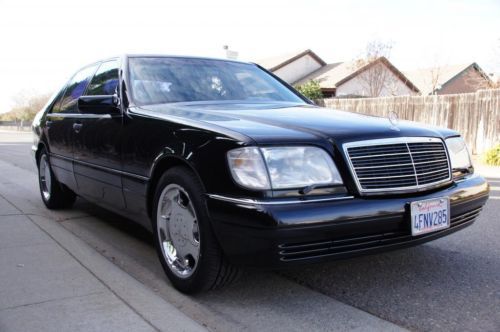 1999 mercedes s500 black on black 18&#034; lorinser rims! rare find! must sell! w140