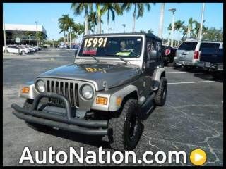 2006 jeep wrangler 2dr x manual 4wd low miles one owner clean carfax great price
