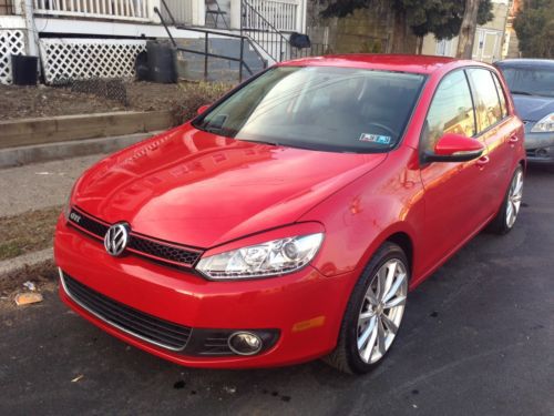 2011 volkswagen golf red col. 2.5 engine gti upgrade,reconstructed title/salvage