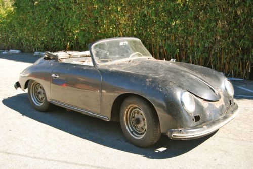 1956 porsche 356 &#034;european&#034; cabriolet, 1 of 22, kardex, complete for restoration