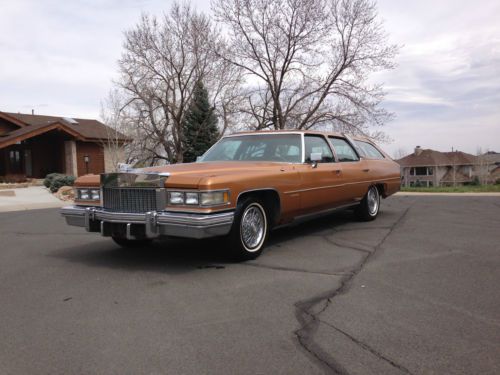 1976 cadillac fleetwood brougham castilian wagon one owner tons of records