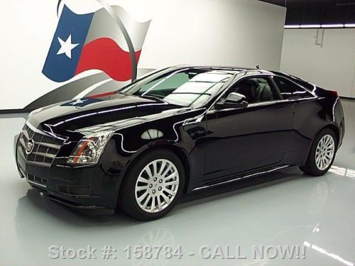 2011 cadillac cts 3.6 coupe leather black on black 38k texas direct auto