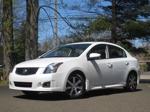 2012 nissan sentra! no reserve! 1-owner! navigation! pearl white! beautiful!