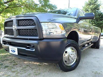 Ram 3500 4wd 8 ft box tradesman diesel low miles 4 dr crew cab truck automatic d
