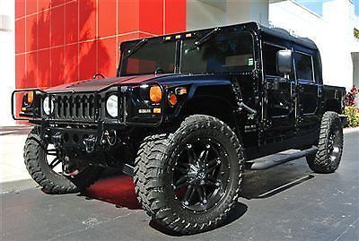 Exotic 2000 hummer h1 convertible customized wheels black