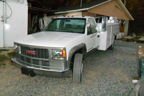 1997 gmc 3500hd services utility truck