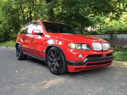 2004 bmw x5 4.8is - imola red * cargo sliding tray *  pano * navi * clean  truck