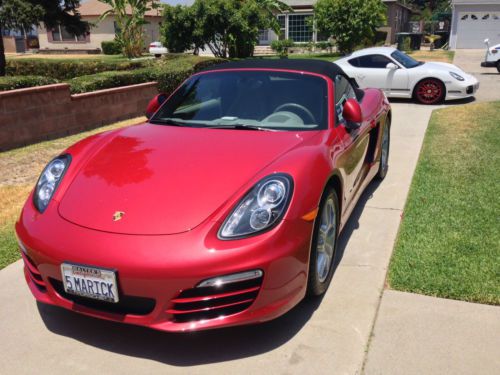 Porsche boxster 981, carmine red, pdk trans, paddle shiftier wheel, perfo tires