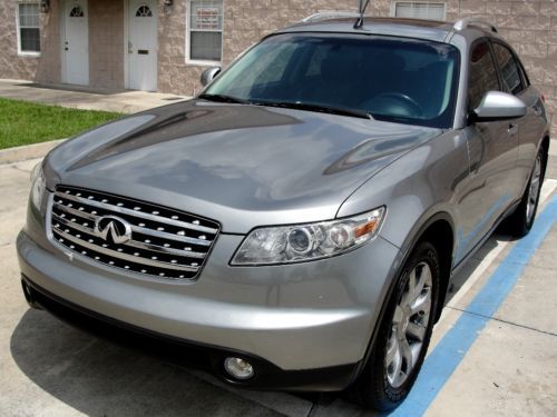 2004 infiniti fx35 awd touring 1 fl owner navigation dvd fully loaded no reserve