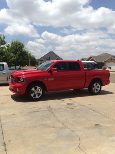 2014 dodge ram 1500 sport, crew cab red