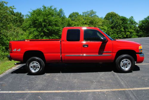 2003 gmc 2500 hd 4x4 ext cab 8.1 litre and 6 sd transmission