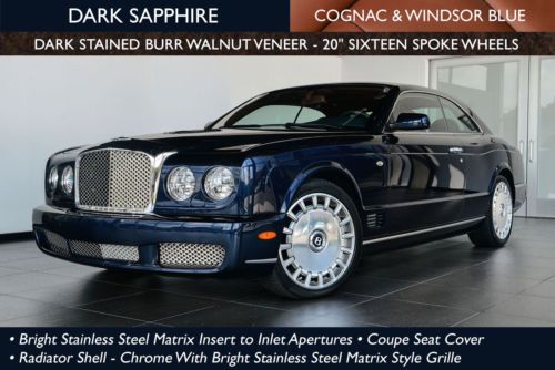 One owner; original msrp $353,298; dark sapphire / cognac &amp; windsor blue