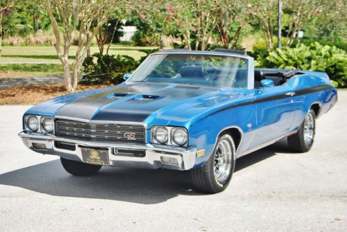 Very rare 1971 buick gs convertible tribute 455 v-8 a/c ,bucket&#039;s console
