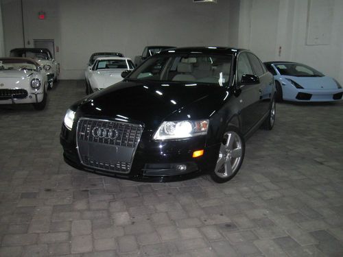 2008 audi a6 quattro awd s-line 4-door 3.2l leather roof bose