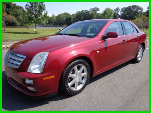 2005 cadillac sts v-6 auto heated leather seats sunroof bose on star no reserve