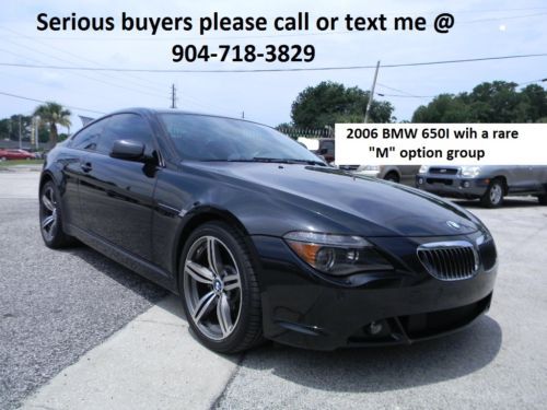 2006 bmw 650i with m option group m6 sunroof leather navigation very no accident