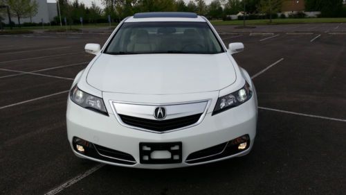2012 acura tl leather white 30k
