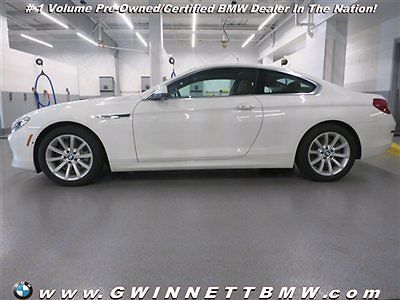640i 6 series low miles coupe automatic gasoline 3.0l straight 6 cyl alpine whit