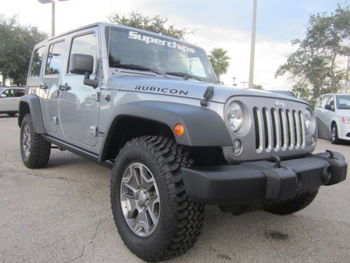 Rubicon billett silver 4x4 automatic 4 door hard top navigation tow package