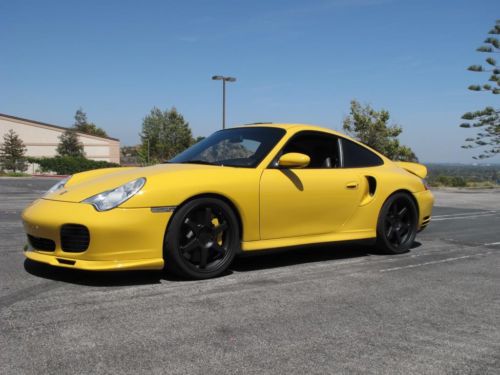 2001 porsche 911 turbo, speed yellow, pccb, ohlins, 19&#034; wheels