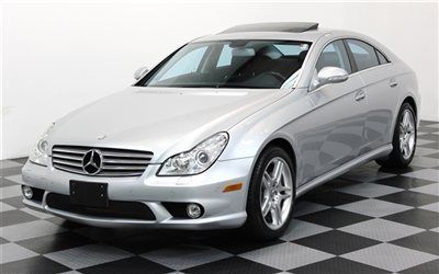 Amg sport package navigation 07 cls550 silver a/c cooled seats moonroof loaded
