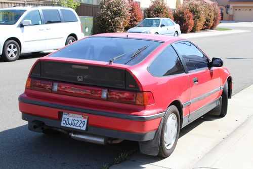*no reserve*   maintained 89 honda crx si   very solid and gets 40+ mpg!