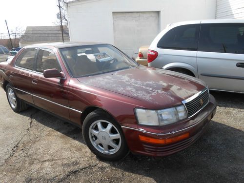 1992 lexus ls 400  very reliable luxury transportation no rust solid body
