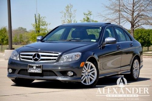 C300 sport! factory warranty! dual roof! new car trade! carfax certified! clean!