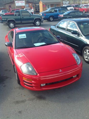 2000 mitsubishi eclipse gt coupe 2-door 3.0l red. loaded, must see!