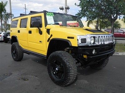 2003 hummer h2 - sunroof - bose - lifted suspension 6.0l auto yellow