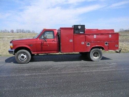 1 owner 7.3 powerstroke diesel utility service mechanics truck lqqk runs great