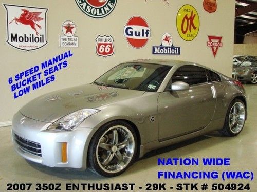 2007 350z enthusiast,6 speed trans,cloth,20in aftermarket whls,29k,we finance!!