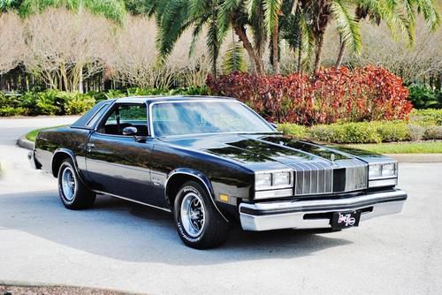 Black beautiful 1977 oldsmobile cutlass brougham hurst t-tops, only 51,000 miles