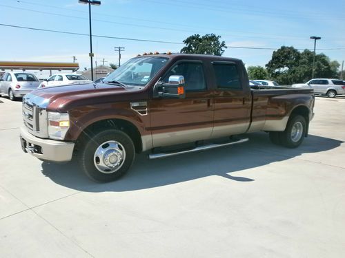 2008 ford f350 king ranch dually texas low miles 5th wheel ready a+ condition