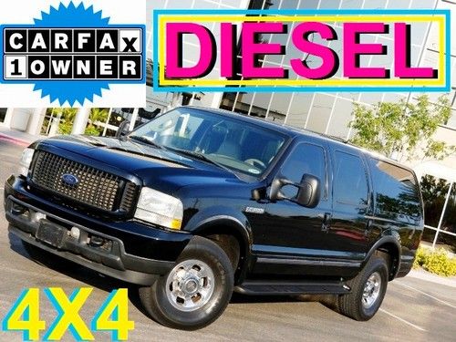 2003 excursion limited 4x4 turbo diesel 1 owner 3rd seat dvd clean no reserve