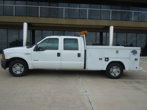 Texas rust free 06 ford f-350 power stroke diesel crew cab utility bed low miles