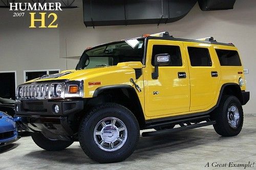 2007 hummer h2 suv third row heated front and rear seats chrome package wow$$$$