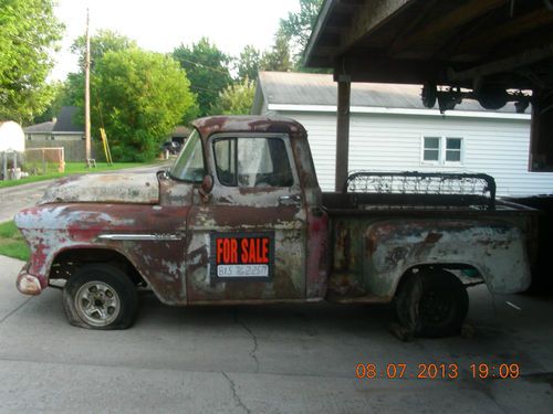 1955 chevy 3100 stepside pickup (project)