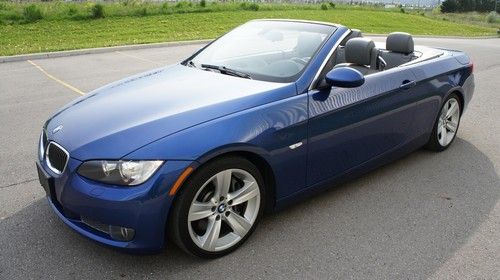 2009 bmw 335i convertible montego blue fully loaded nav sport 33k miles a+ cond