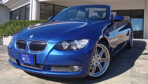 2009 BMW 335i convertible Montego Blue fully loaded Nav Sport 33k miles A+ cond, image 2